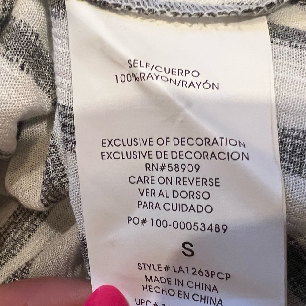 Gibson Latimer Striped Button Down Tunic Top 3/4 … - image 6